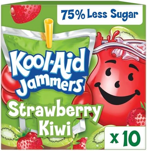Kool-Aid Drink, 10 Pouches Strawberry Kiwi Flavor, 6 fl oz