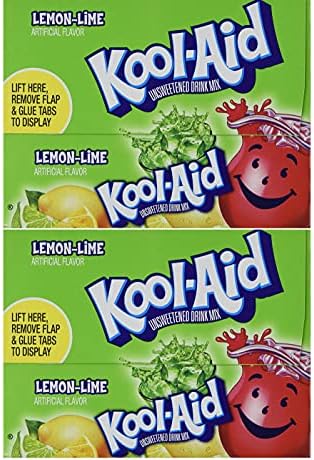 Kool-Aid Lemon-Lime Unsweetened Soft Drink Mix, 0.13-Ounce Packets (Pack of 96)