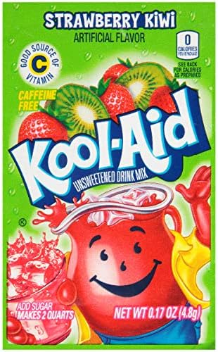 Kool Aid Strawberry Kiwi Drink Mix, Makes 2 Quarts (96 Packets)